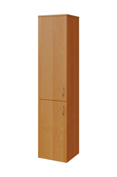 N 5 - 42D kancelářská skříň, 2-dveřová, levá, 1800x400x400, olše jantar